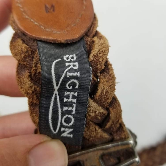 VTG Brighton Women's Belt Brown Leather Size M - Picture 8 of 8